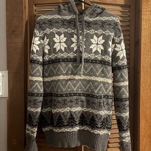 AEO 🦅 Patterned hooded Men's Sweater